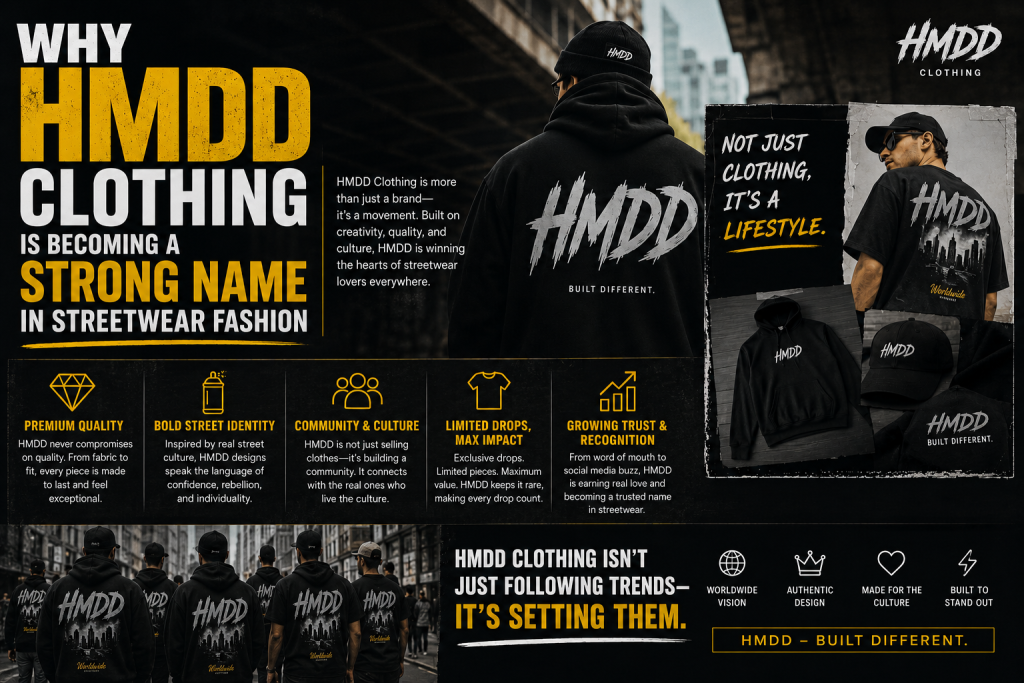 Why HMDD Clothing Is Becoming a Strong Name in Streetwear Fashion