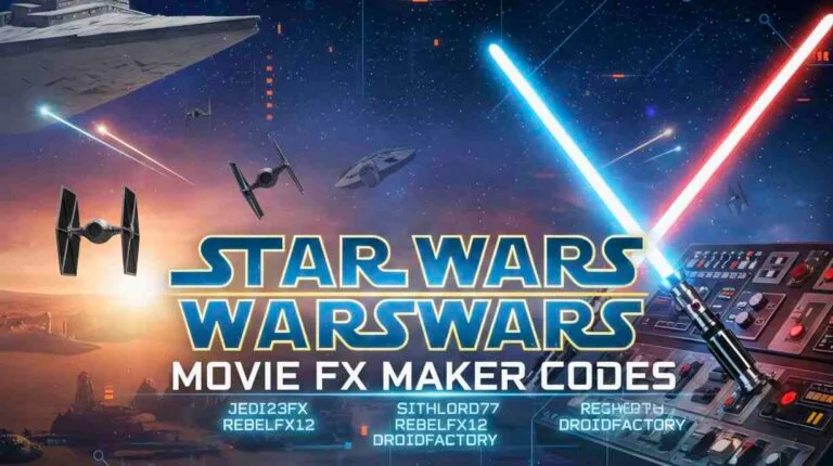 star wars movie fx maker codes​